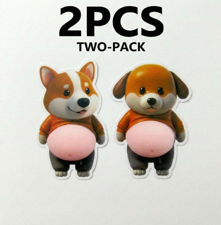 Chubby Shiba Silicone Sticker Protector