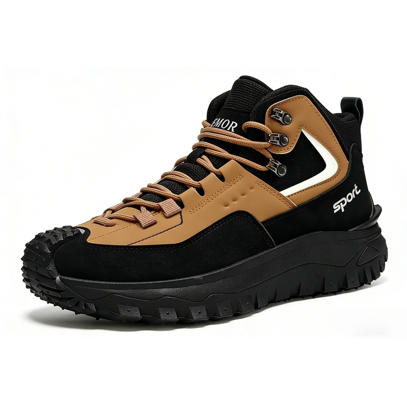 (⏰LAST DAY-70% OFF🛒)Men's Outdoor Hiking Boots - Waterproof, Non-Slip, Puncture-Proof And Smash-Proof; Correct Arch Support And Wide Toe - Suitable For Daily Wear And Outdoor Adventures