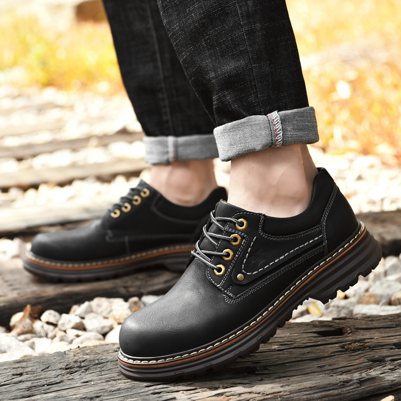 ⏰Limited Time Sale 70% OFF-Men's handmade genuine leather wide toe orthopedic shoes