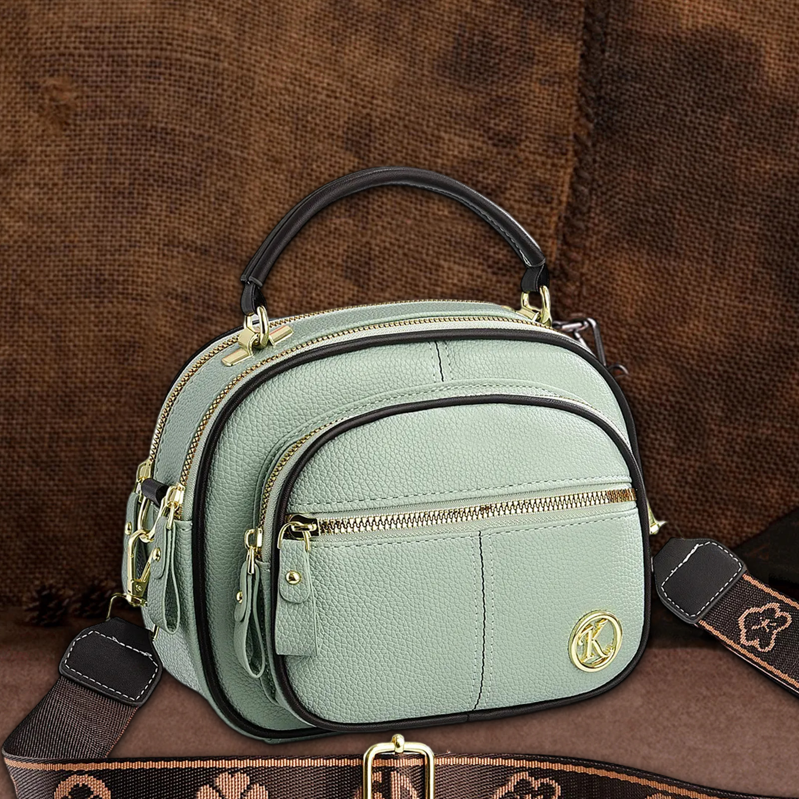 🏆Only $47.99 Last Day Promotion!🎁 - Classic Multifunctional Women's Calfskin Leather Crossbody Bag