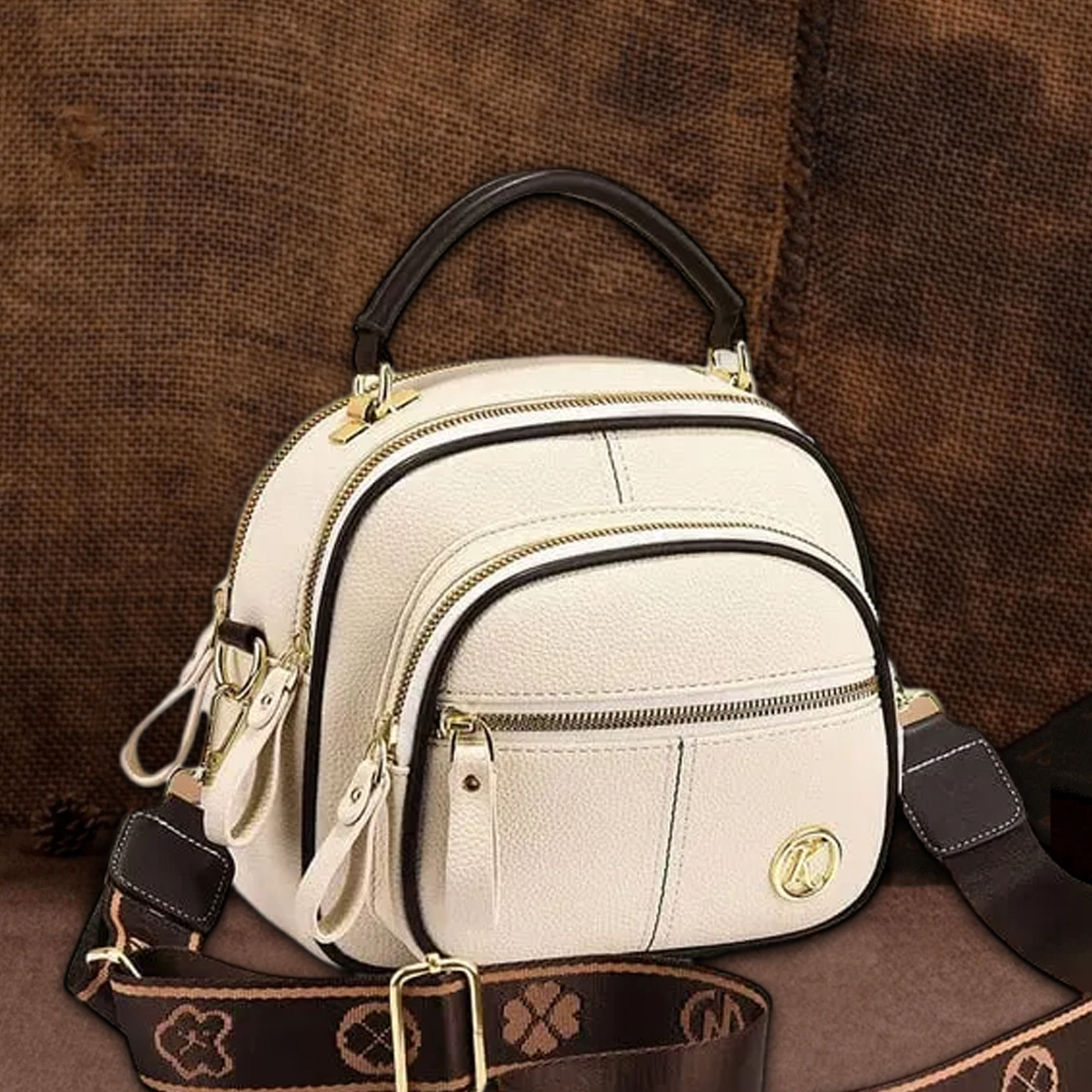 🏆Only $47.99 Last Day Promotion!🎁 - Classic Multifunctional Women's Calfskin Leather Crossbody Bag