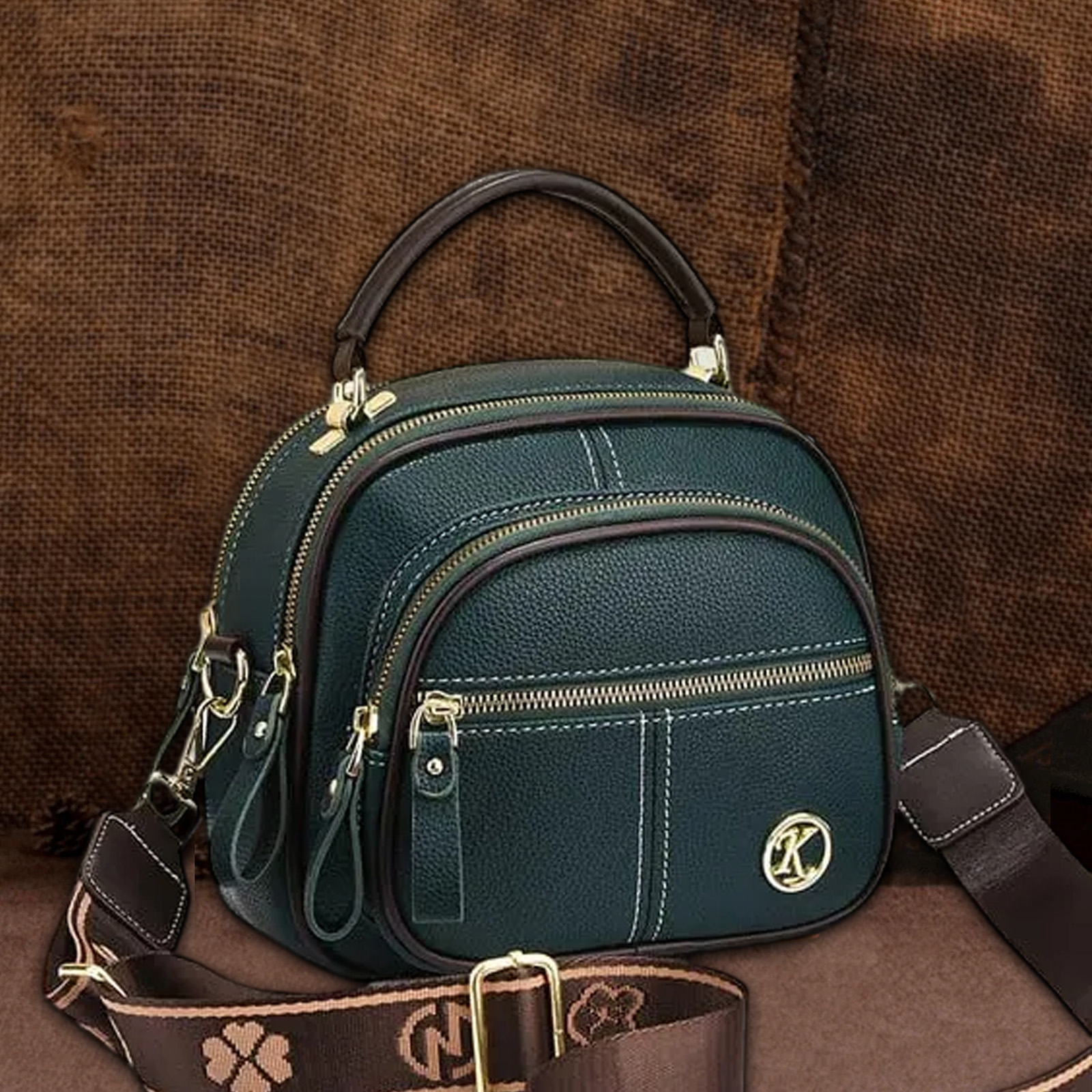 🏆Only $47.99 Last Day Promotion!🎁 - Classic Multifunctional Women's Calfskin Leather Crossbody Bag