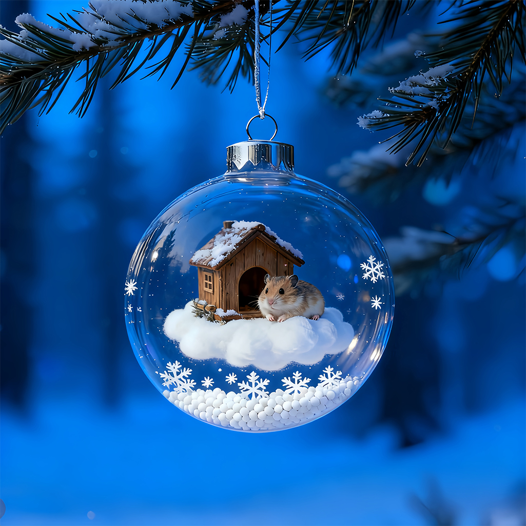 🔥Last Day 60% Off -🐹 Hamster Crystal Ball – Adorable Fantasy 3D Illustration