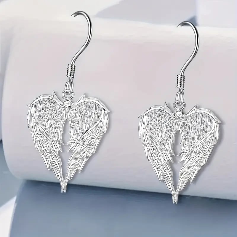 🪽Elegant Angel Wings Heart-Shaped Earrings❤️