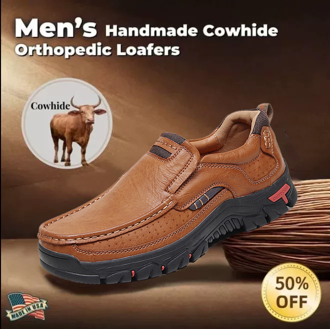 ⏰ 50% off - 2025 Newest Men's Orthopedic Leather Loafers