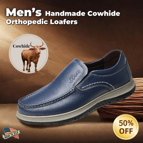 ⏰ Sale 60% off - 2025 Newest Men's Orthopedic Leather Loafers