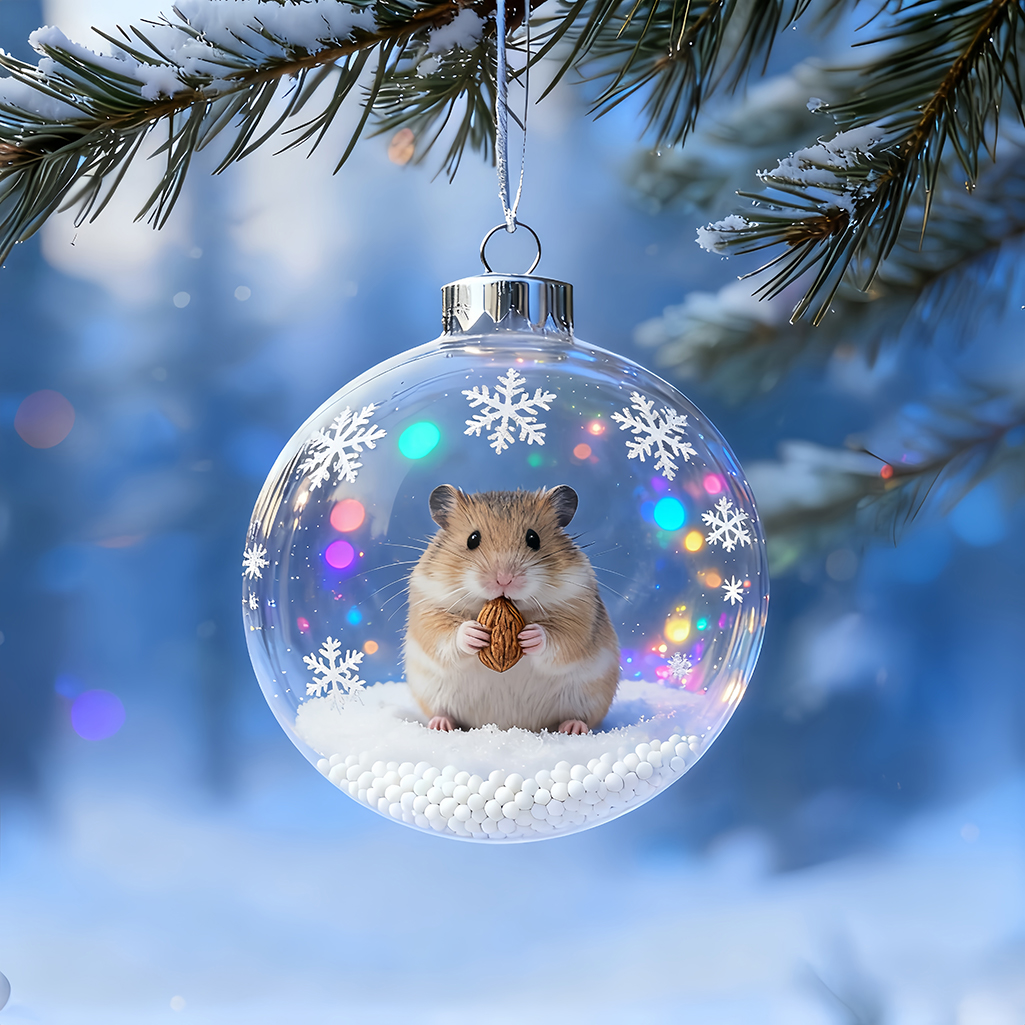 🔥Last Day 60% Off -🐹 Hamster Crystal Ball – Adorable Fantasy 3D Illustration