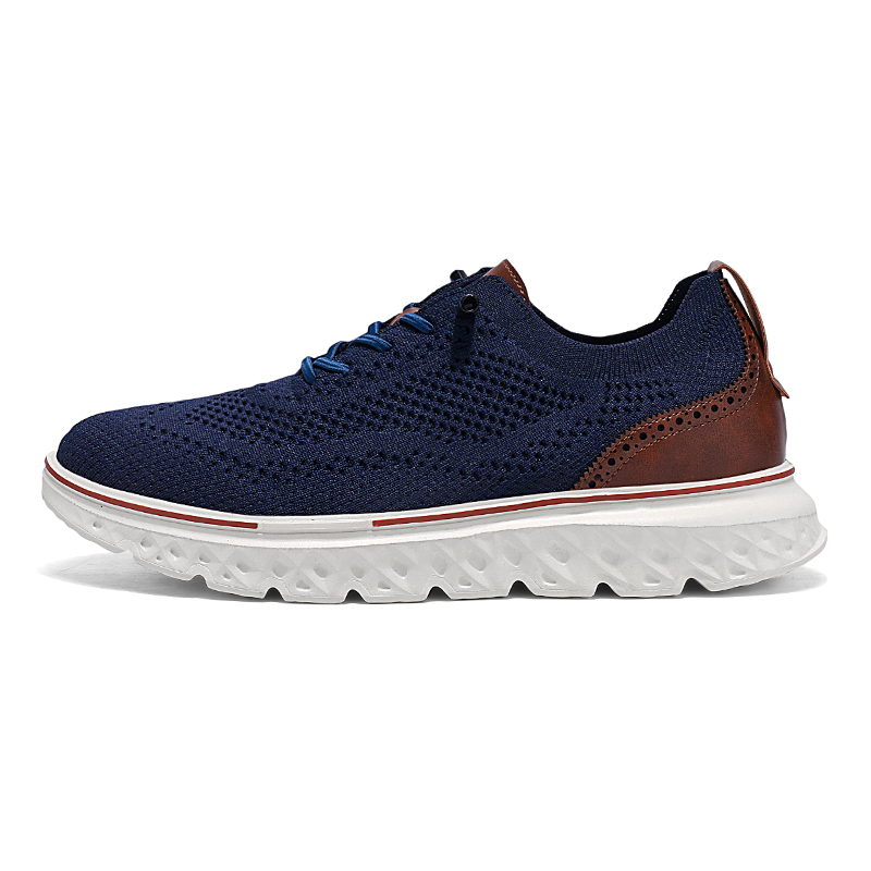 ⏰LAST DAY-70% OFF🛒Men's Hands Free Slip On Oxford Shoes – Ultra Comfortable knitted fabric shoes, Lightweight Casual Walking Sneakers, Comfortable Dress Shoes, Mesh Urban Shoes for Business & Daily Wear