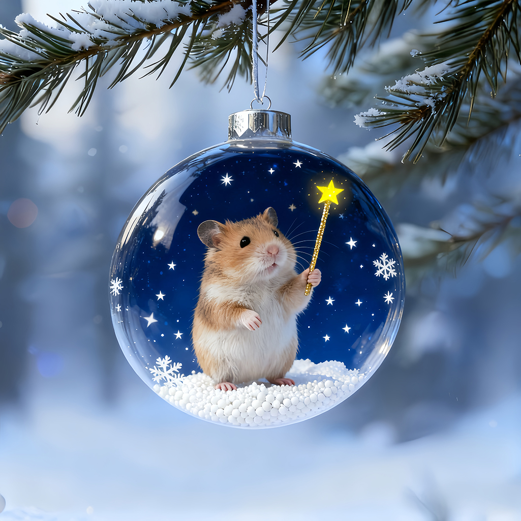 🔥Last Day 60% Off -🐹 Hamster Crystal Ball – Adorable Fantasy 3D Illustration