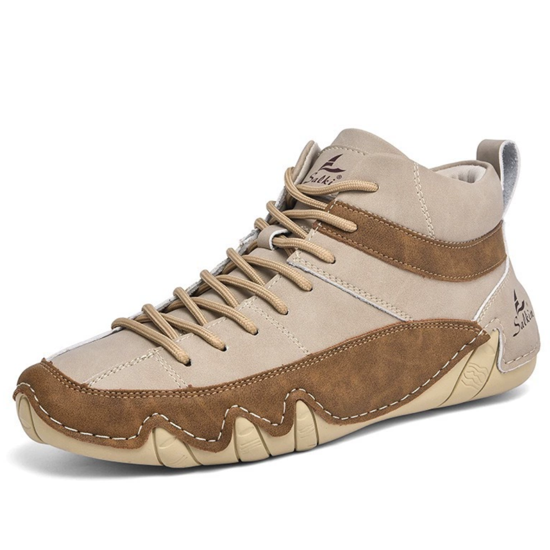 Men Orthopedic Barefoot Boots Water-resistant Suede Leather Winter Ankle Non-slip Walking