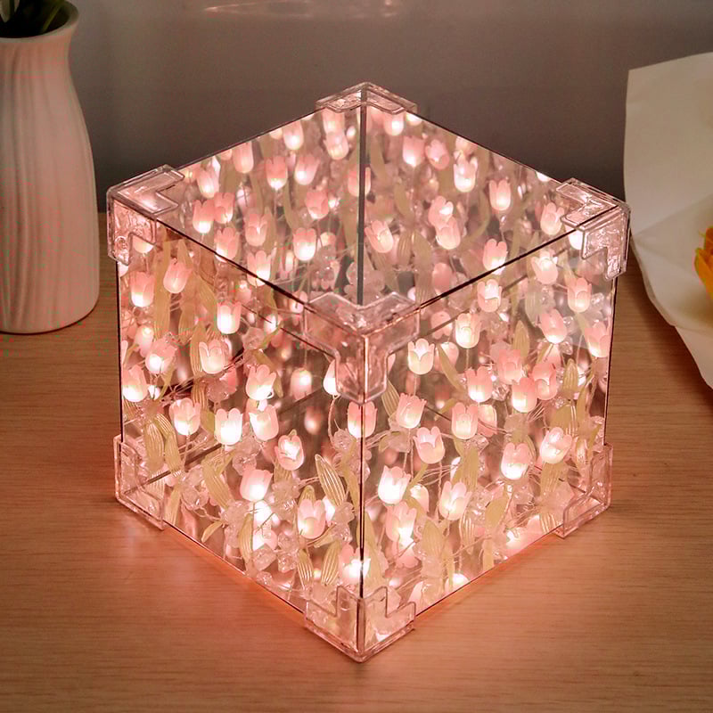 🔥Christmas Pre Sale 49% Off🌷- Magic Cube Tulips Flower Table Lamp