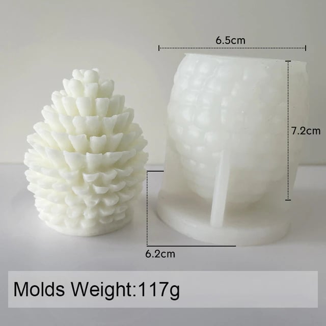 3D Christmas Silicone Candle Mold