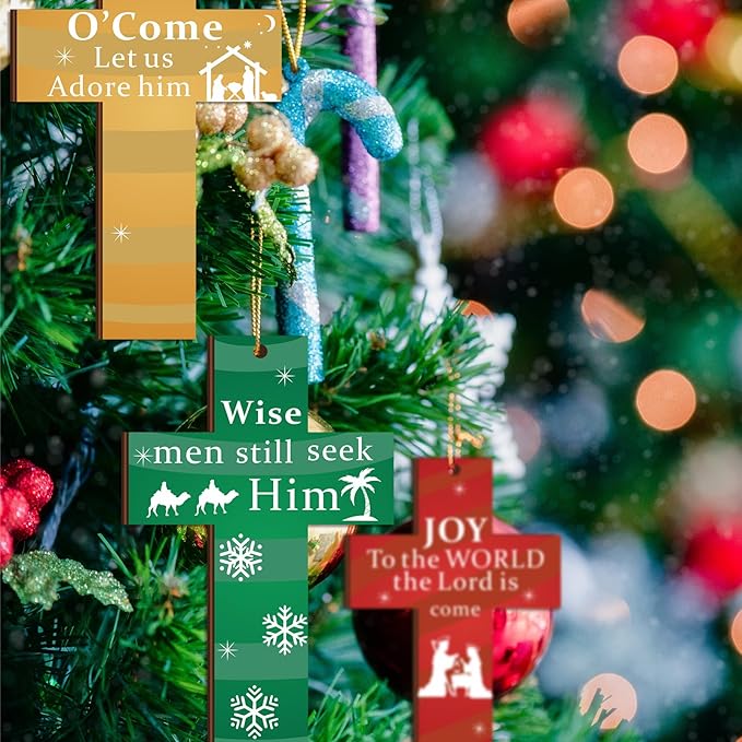 🎅Christmas Sales 49% Off🌲Hanging Wooden Cross Decoration