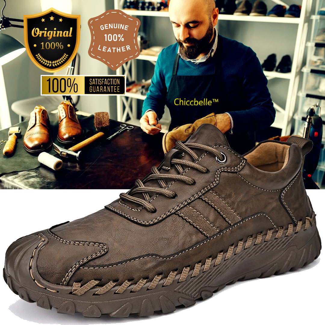 ideacloths™⏰Promotion - 70% OFF🔥Men's All Season Handcrafted Genuine Leather Outdoors Durable Soft Sole Anti Slip Shoes