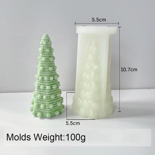 3D Christmas Silicone Candle Mold