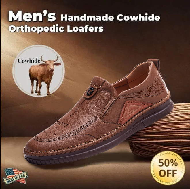 ⏰ 50% off - 2025 Newest Men's Orthopedic Genuine Leather Loafers