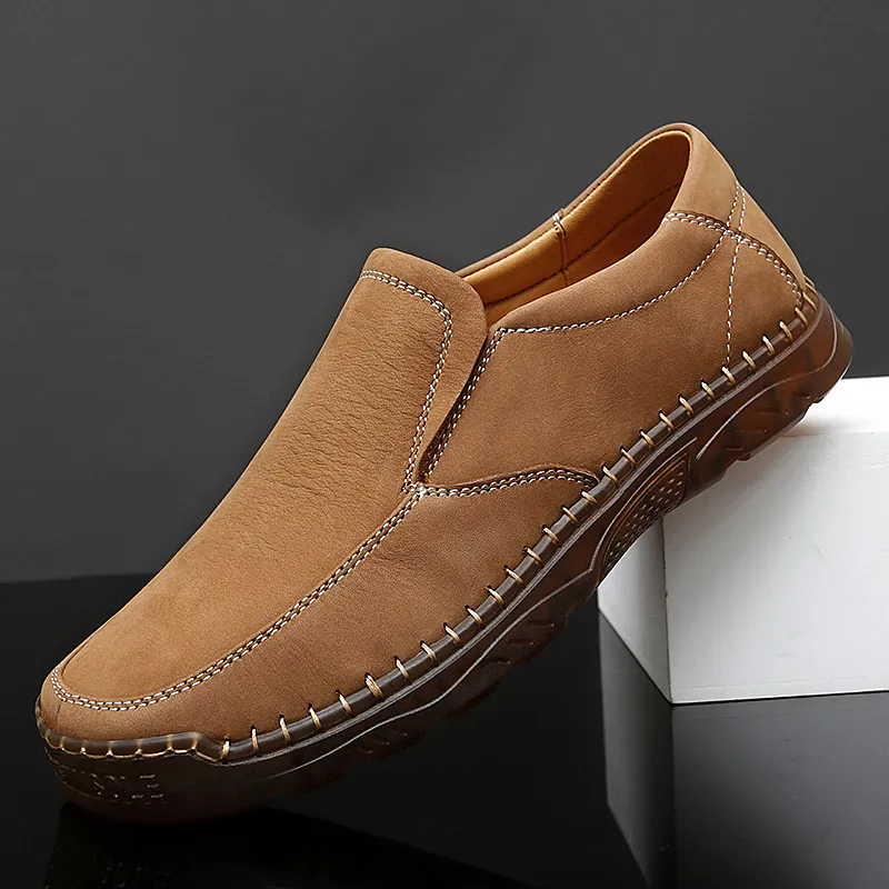 ⏰ Clearance Sale – 60% OFF 🔥Men’s Luxury Leather Loafers – Comfortable Walking Shoes with Arch Support, Business Casual Slip-On Dress Shoes