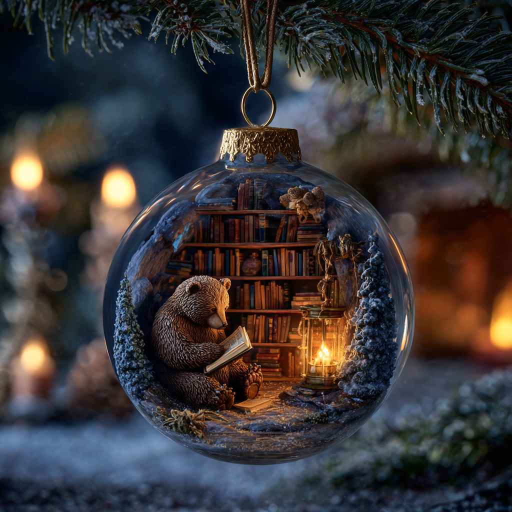 Woodland  Readers – Reading Companions Ornament