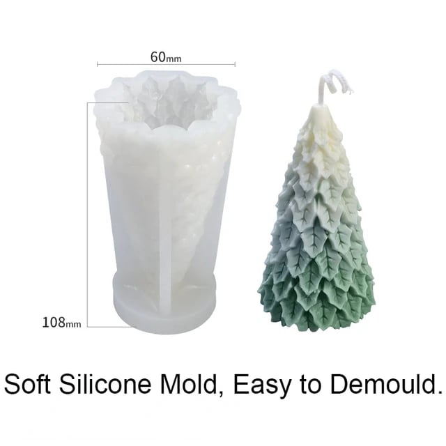 3D Christmas Silicone Candle Mold