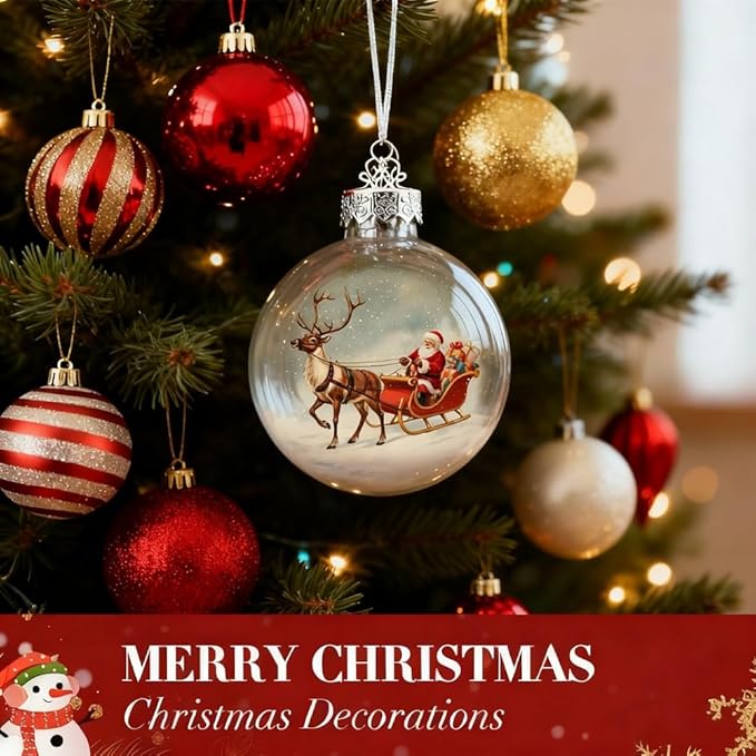 ​​🔥Last Day 49% OFF - Vintage Christmas Scene Bulb Ornaments - Handcrafted with love. 10% of proceeds support U.S. holiday charities and children in need.