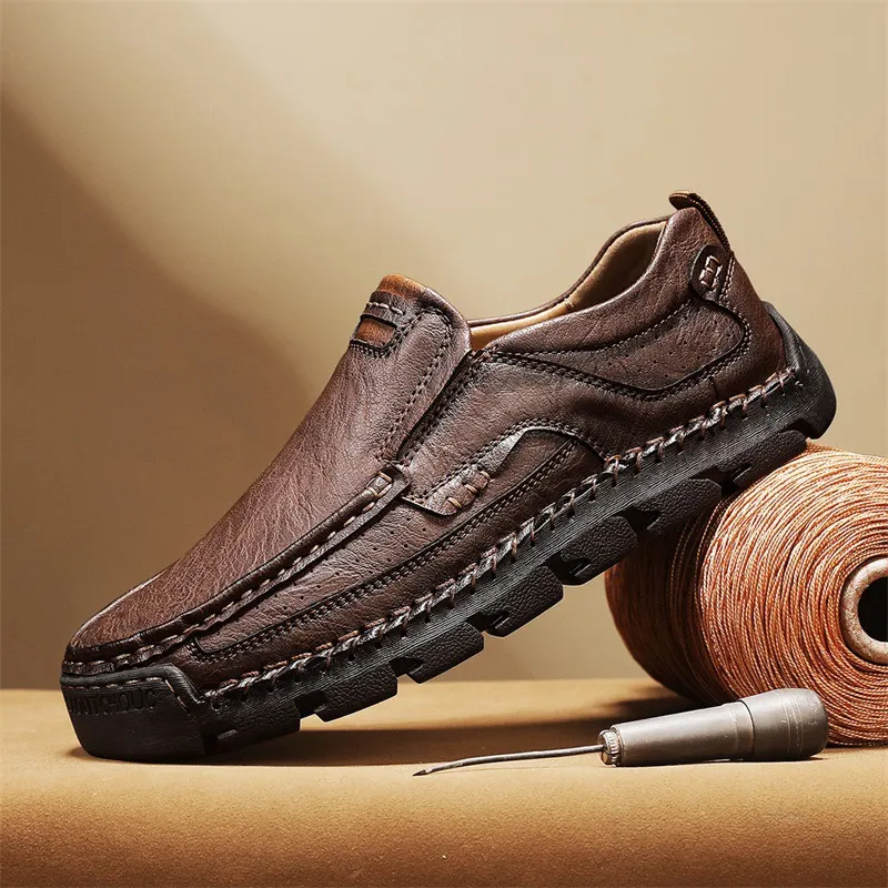 Eldcomf®Men's Handcrafted Cowhide Orthopedic Loafers - Wide Toe Box