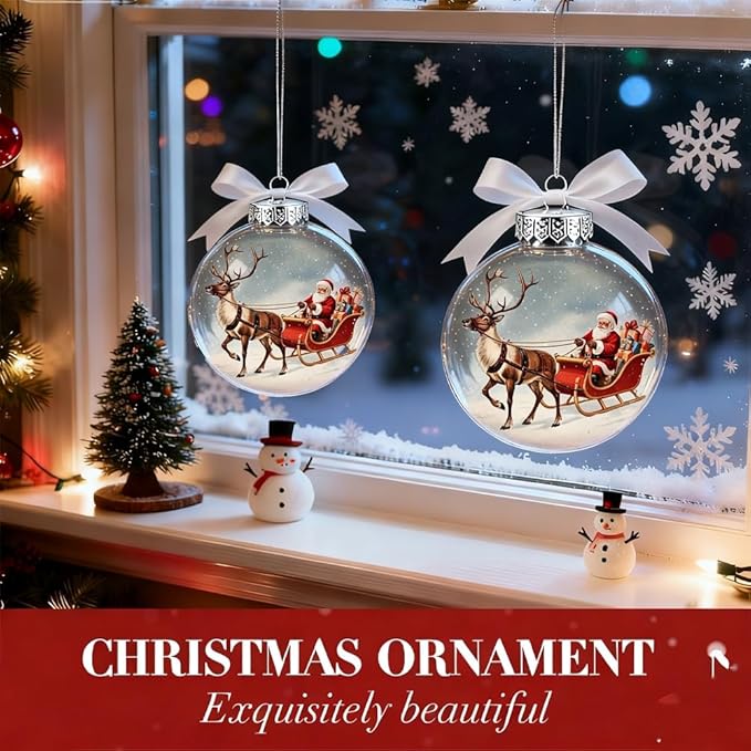 ​​🔥Last Day 49% OFF - Vintage Christmas Scene Bulb Ornaments - Handcrafted with love. 10% of proceeds support U.S. holiday charities and children in need.