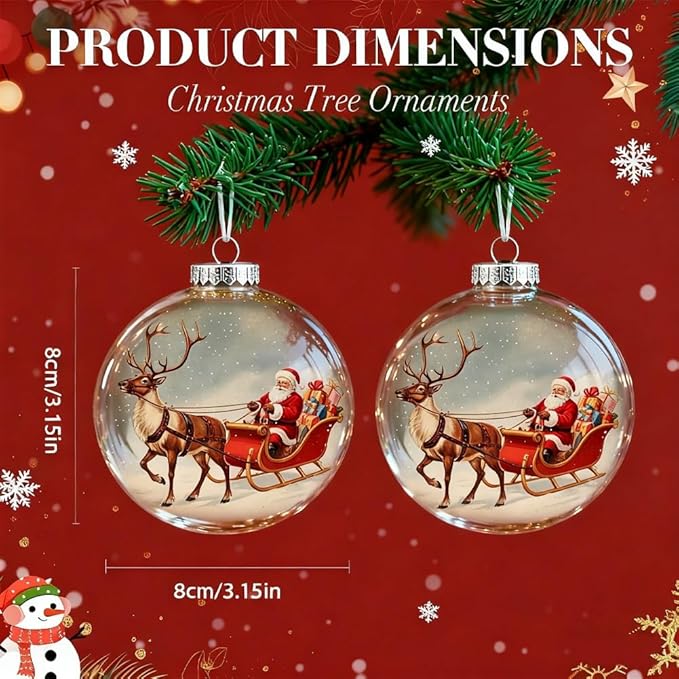 ​​🔥Last Day 49% OFF - Vintage Christmas Scene Bulb Ornaments - Handcrafted with love. 10% of proceeds support U.S. holiday charities and children in need.