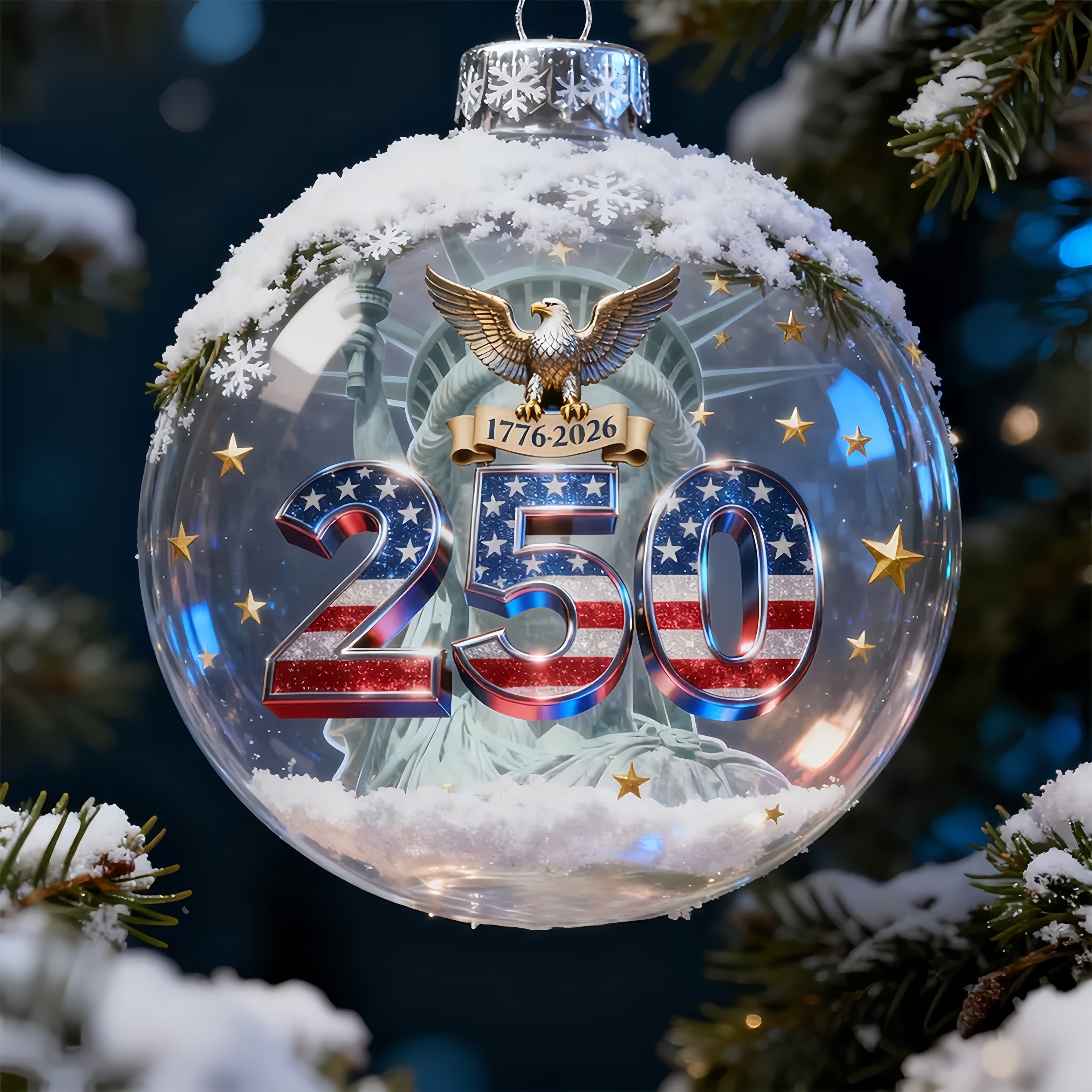 🔥Last Day 60% Off - Celebrating America's 250th Anniversary Glass Decorative Set