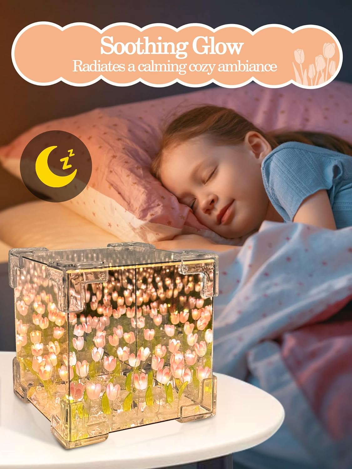 🔥Christmas Pre Sale 49% Off🌷- Magic Cube Tulips Flower Table Lamp