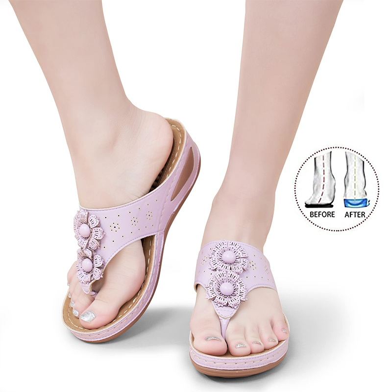 Women's Sandals Comfortable Flip Flops with Arch Support