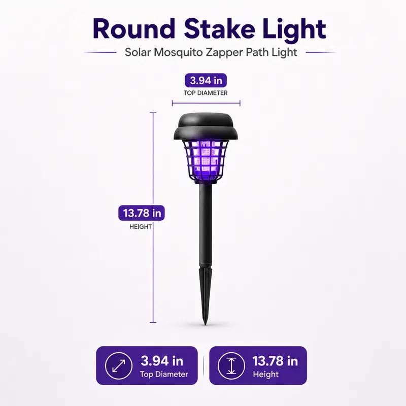 🏆LAST DAY SALE 70% OFF 🔥🏠Summer Essentials🦟Solar-Powered UV Mosquito Killer Lamp
