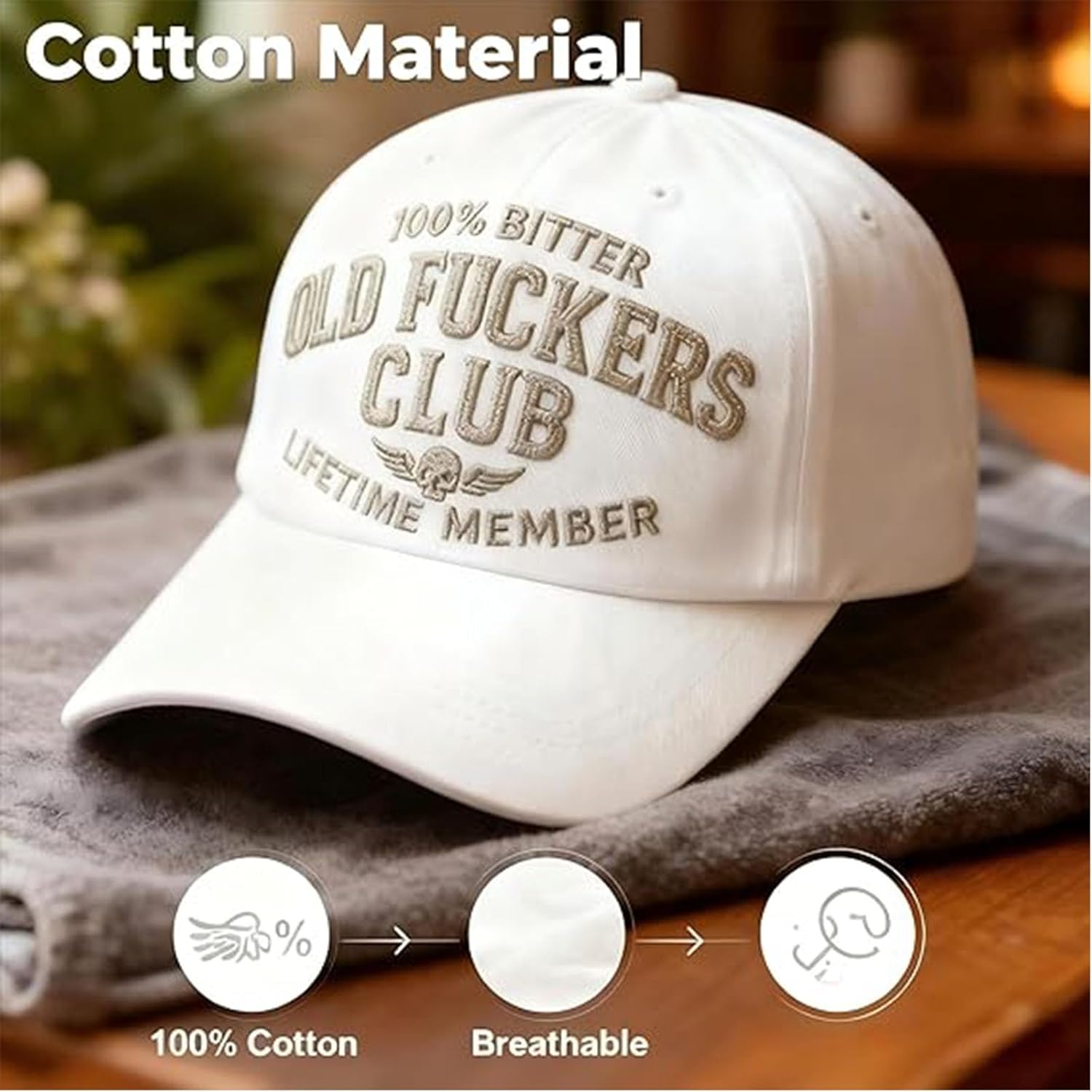 🧢Old F*ckers Club - Vintage Cotton Baseball Cap