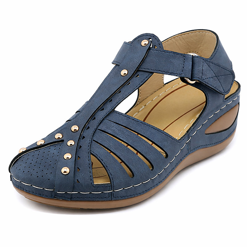 Women's Closed-Toe Orthopedic Wedge Sandals | Contoured Fit