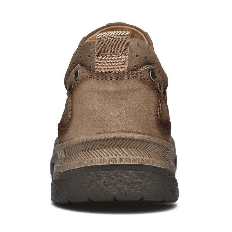 Eldcomf®— Mens Slip On Leather Casual Walking Shoes