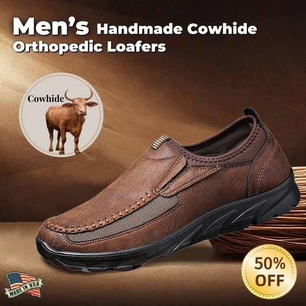 60% off new products- 2025 Newest Men's Orthopedic Leather Loafers