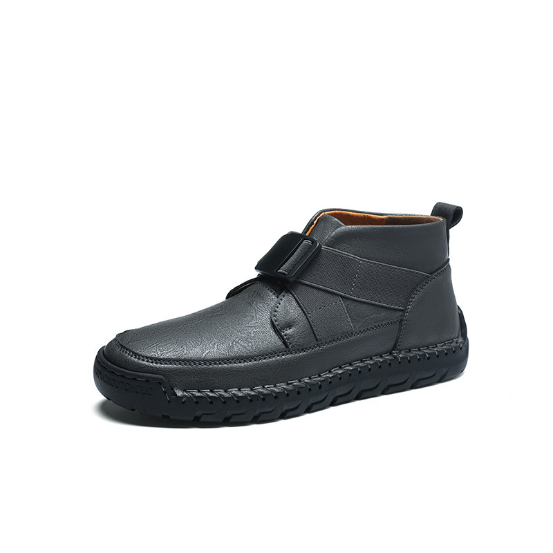 ⏰Final Day 70% OFF🔥Casual leather arch support non-slip wear-resistant high-top loafers