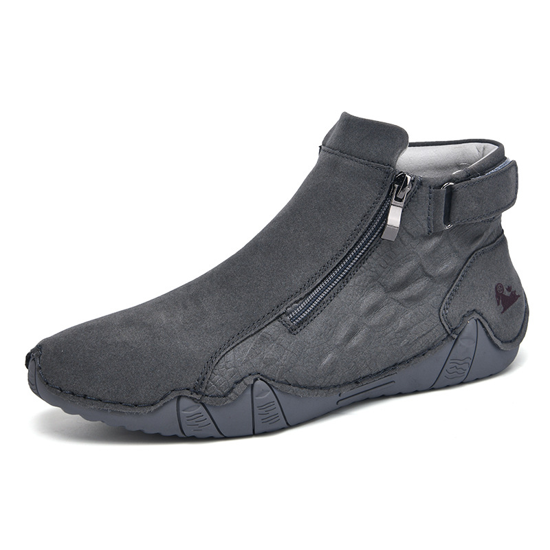 ⏰Last Day 70% OFFCasual leather arch support non-slip wear-resistant high-top loafers