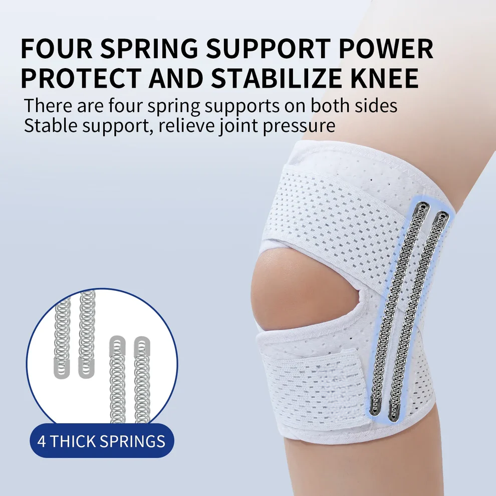 Compression Knee Sleeve with Spring Stabilizers