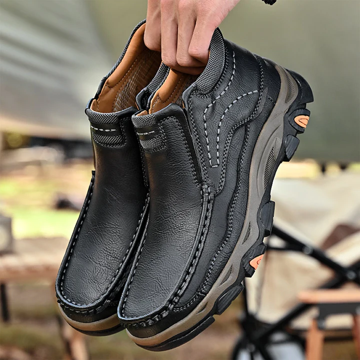 ⏰Last day 60% OFF - 2025 Hot selling men's casual thick-soled non-slip orthopedic leather boots