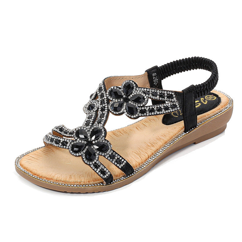 Women's Summer Luxury Designer Rhinestone Sandals