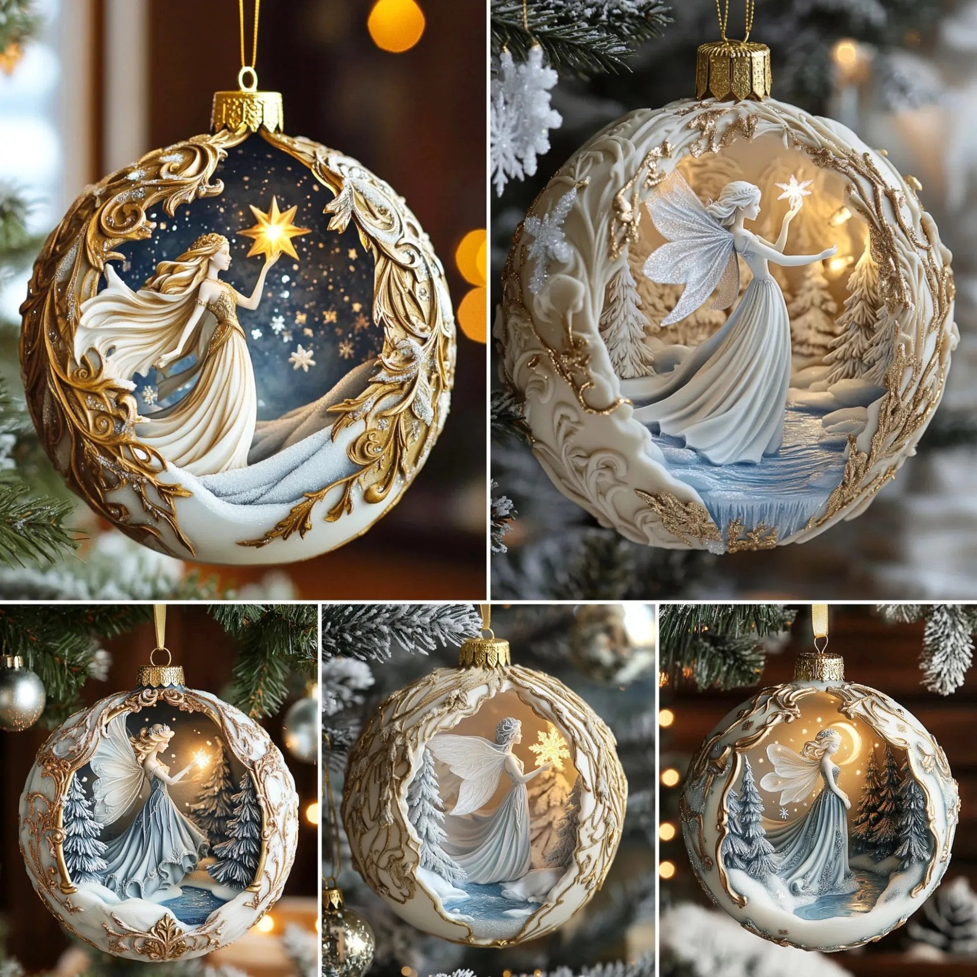 Winter Fantasy Fairy Ornament