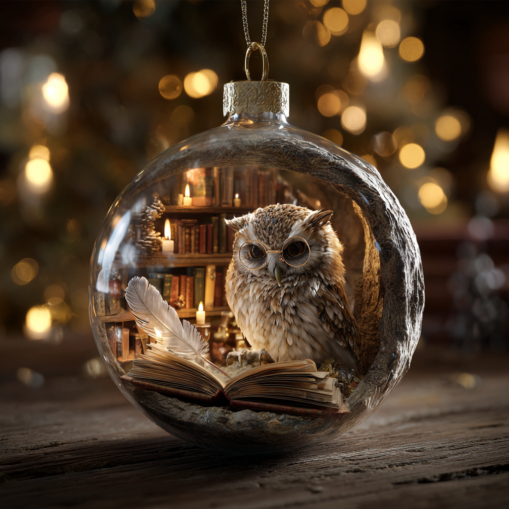 Woodland  Readers – Reading Companions Ornament