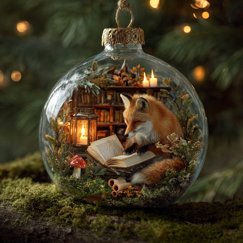 Woodland  Readers – Reading Companions Ornament