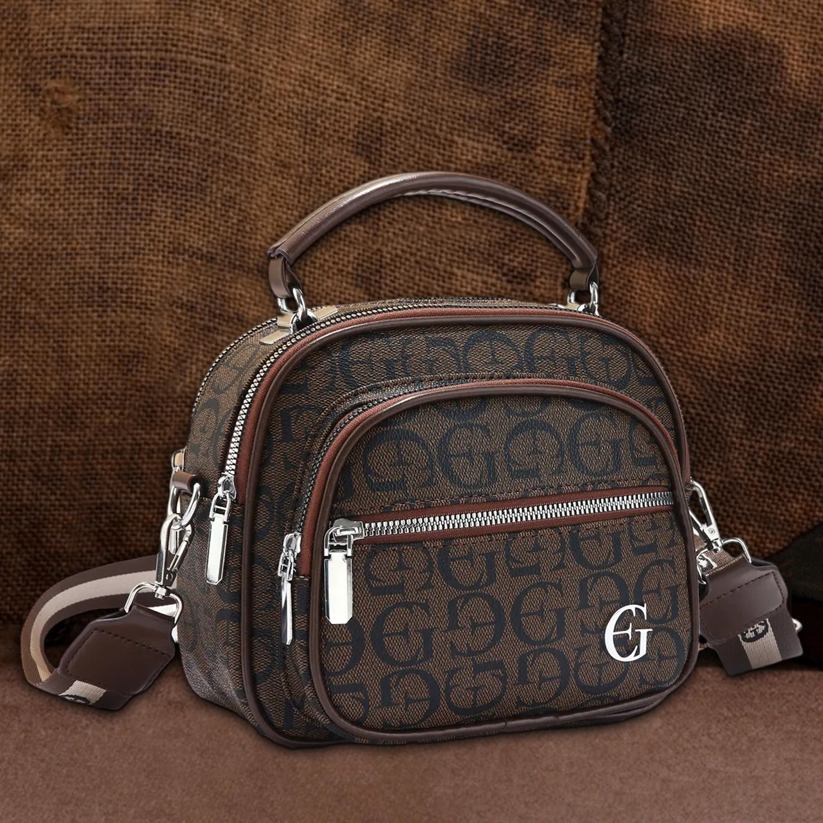 🏆Only $47.99 Last Day Promotion!🎁 - Classic Multifunctional Women's Calfskin Leather Crossbody Bag