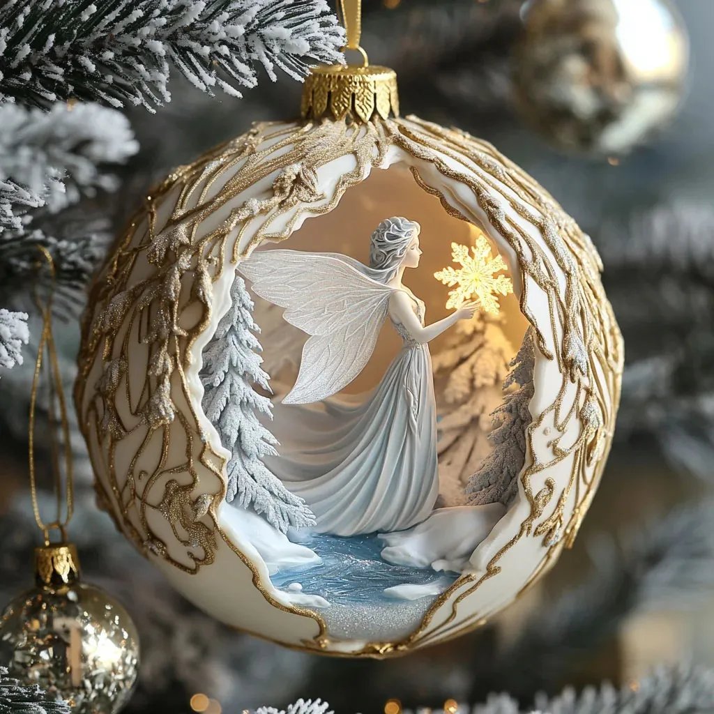 Winter Fantasy Fairy Ornament