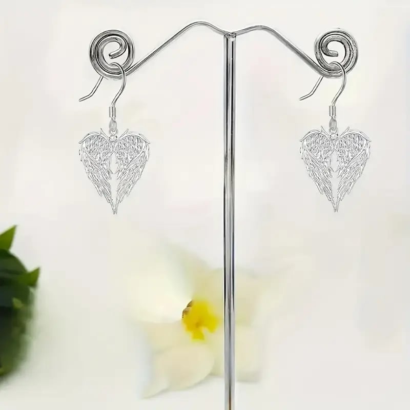 🪽Elegant Angel Wings Heart-Shaped Earrings❤️