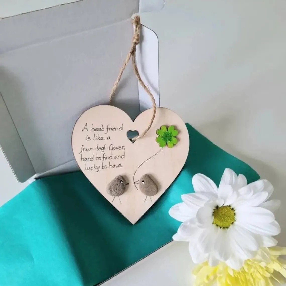 💕Wooden Heart Thank You Gift