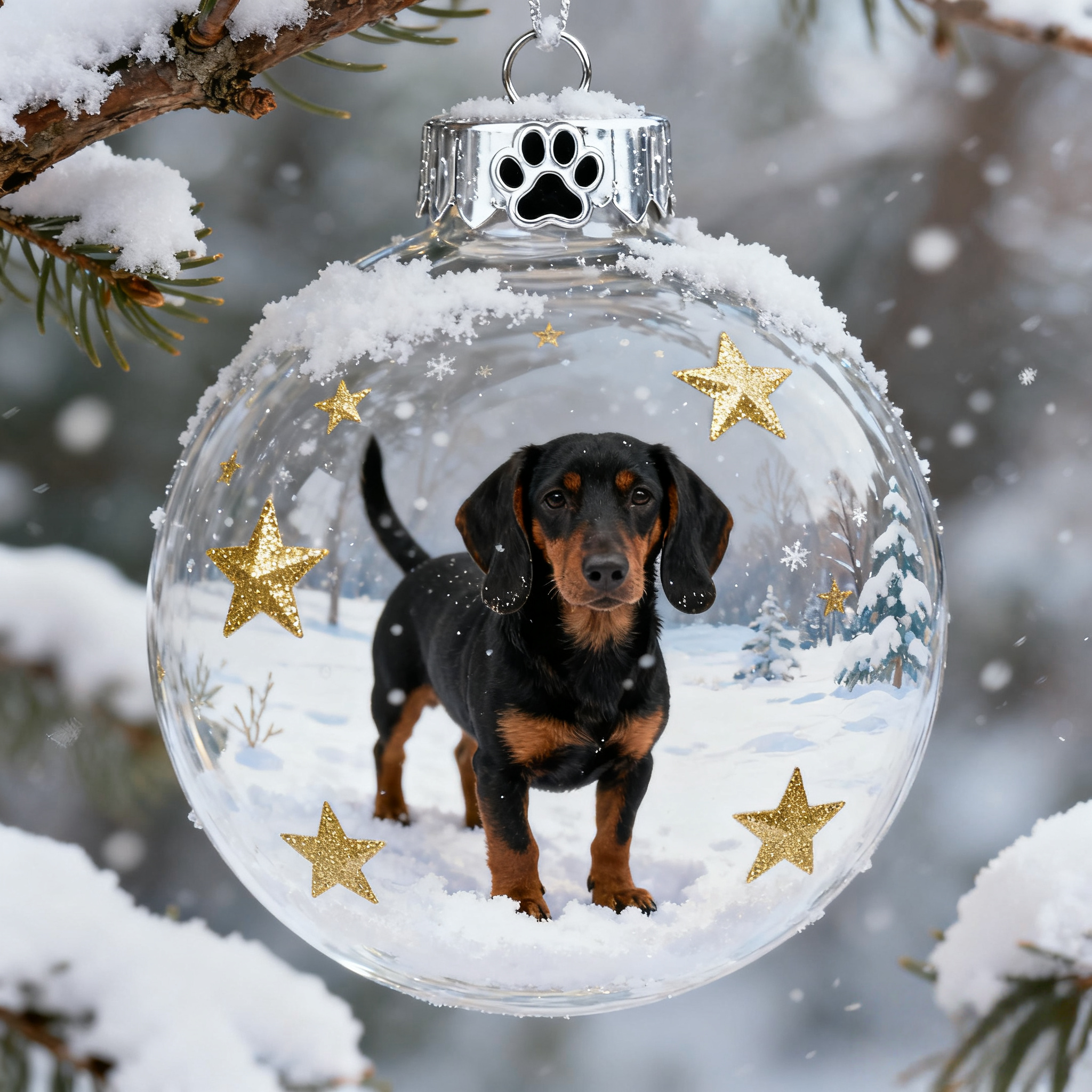 🔥LAST DAY 60% OFF-🐶Canine Crystal Glass Decoration Set