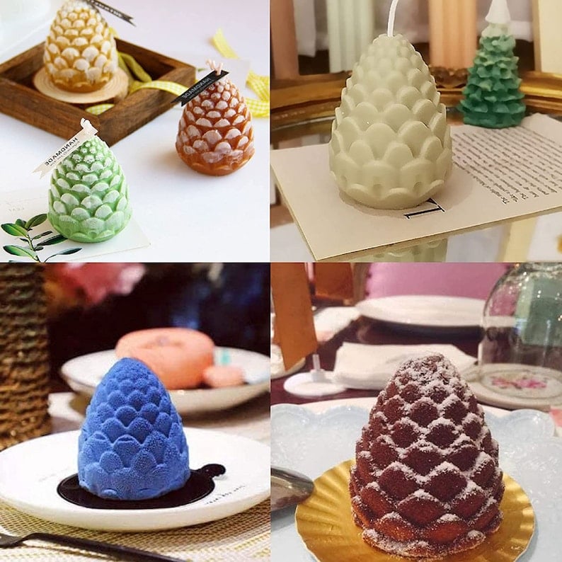 3D Christmas Silicone Candle Mold