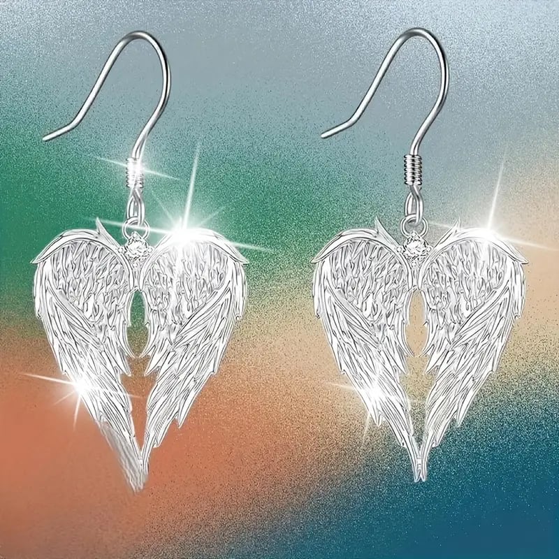 🪽Elegant Angel Wings Heart-Shaped Earrings❤️